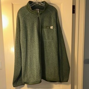 The North Face Men's Green Zip-Up Sweater